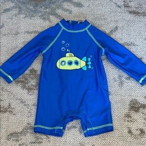 Little Me Blue Submarine baby Swim Suit
